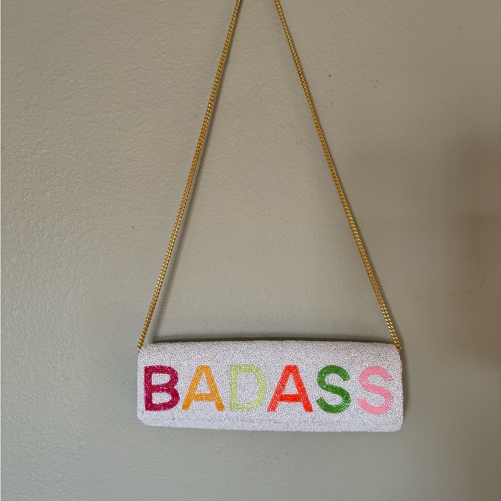Beaded Badass purse clutch Tiana NY